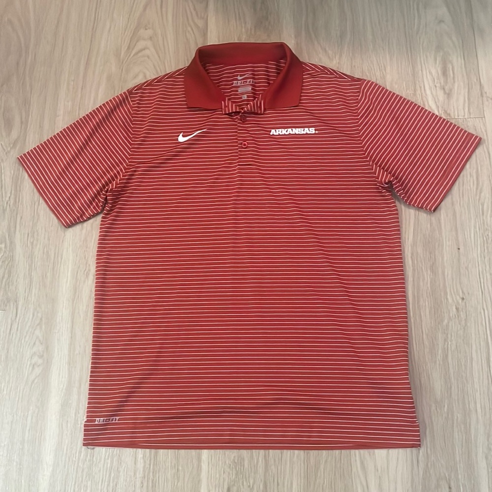 Arkansas Razorbacks Dri-Fit Gameday Golf Polo Large